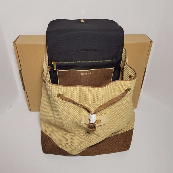 Rothy's Handbags - Rothy's The Cinch Backpack in Brown Butter